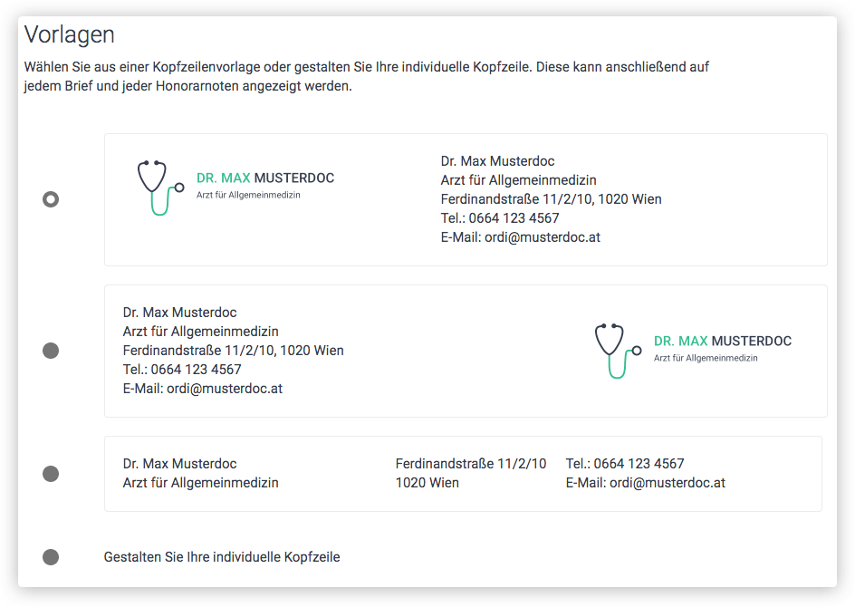 Arztbriefe auf mehreren Standorten