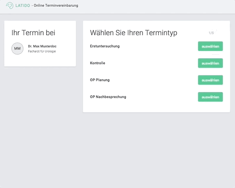 Online-Terminvereinbarung für Ärzte